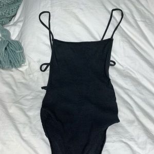 open back body suit !!